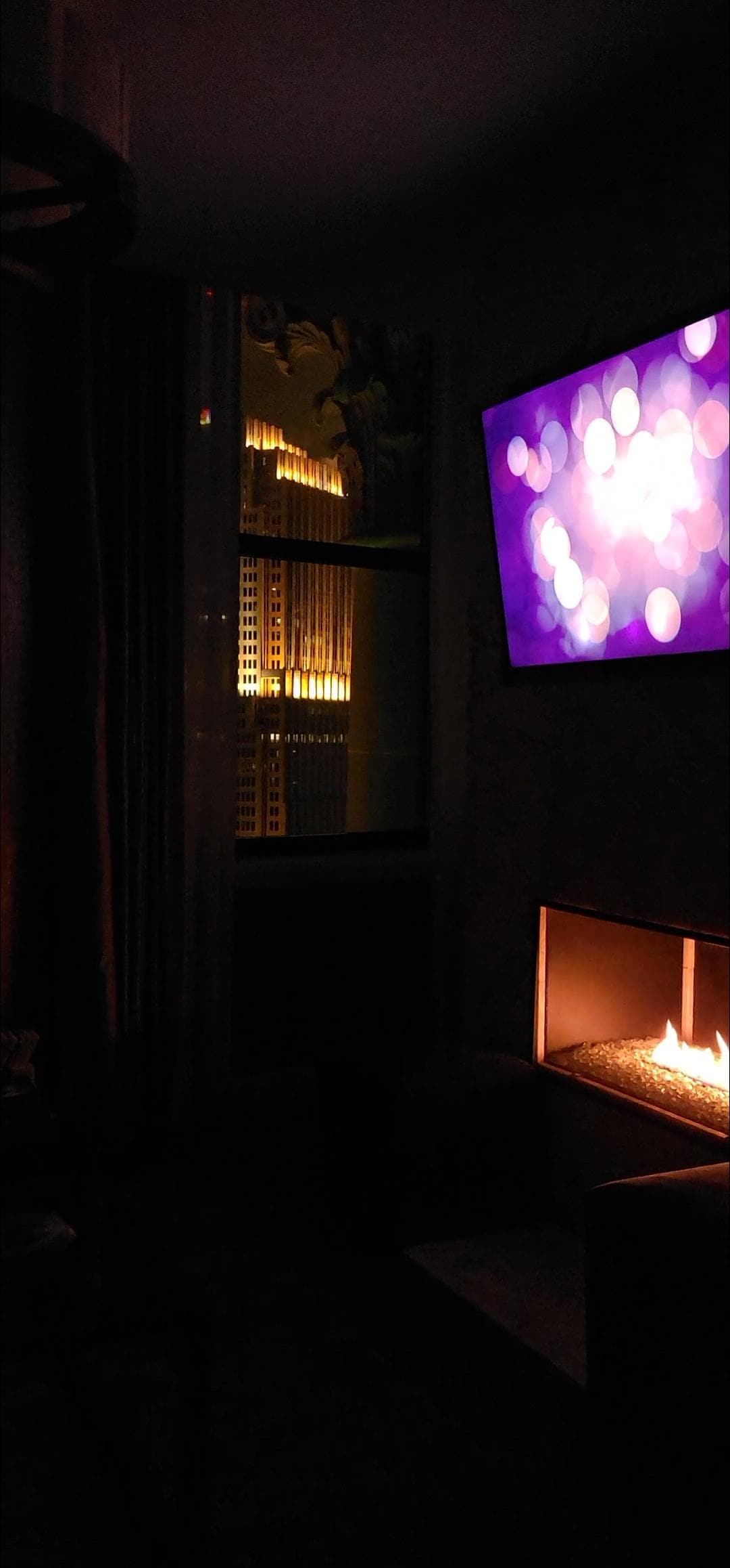 Night time fireplace 