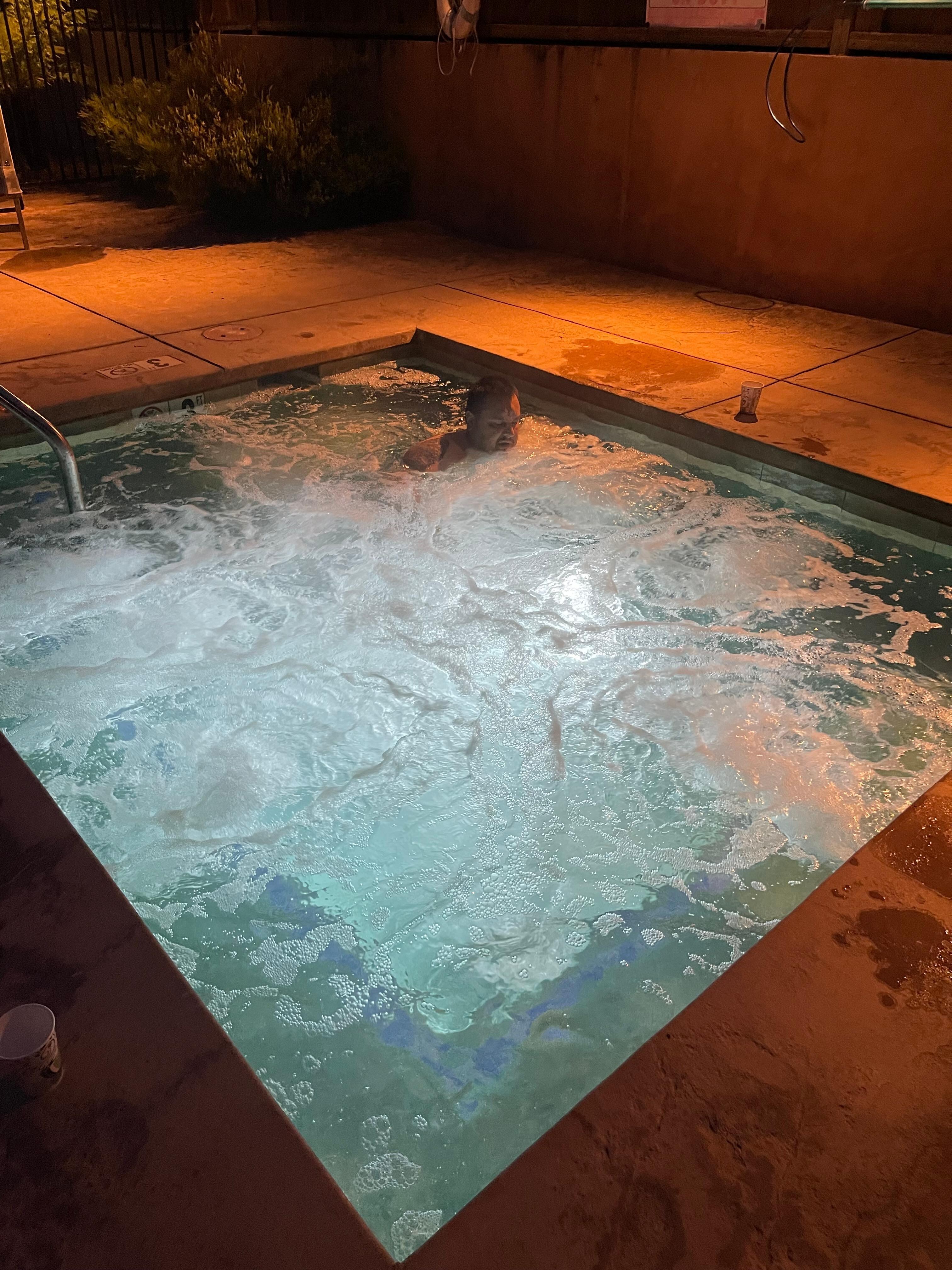 Loved the jacuzzi at night