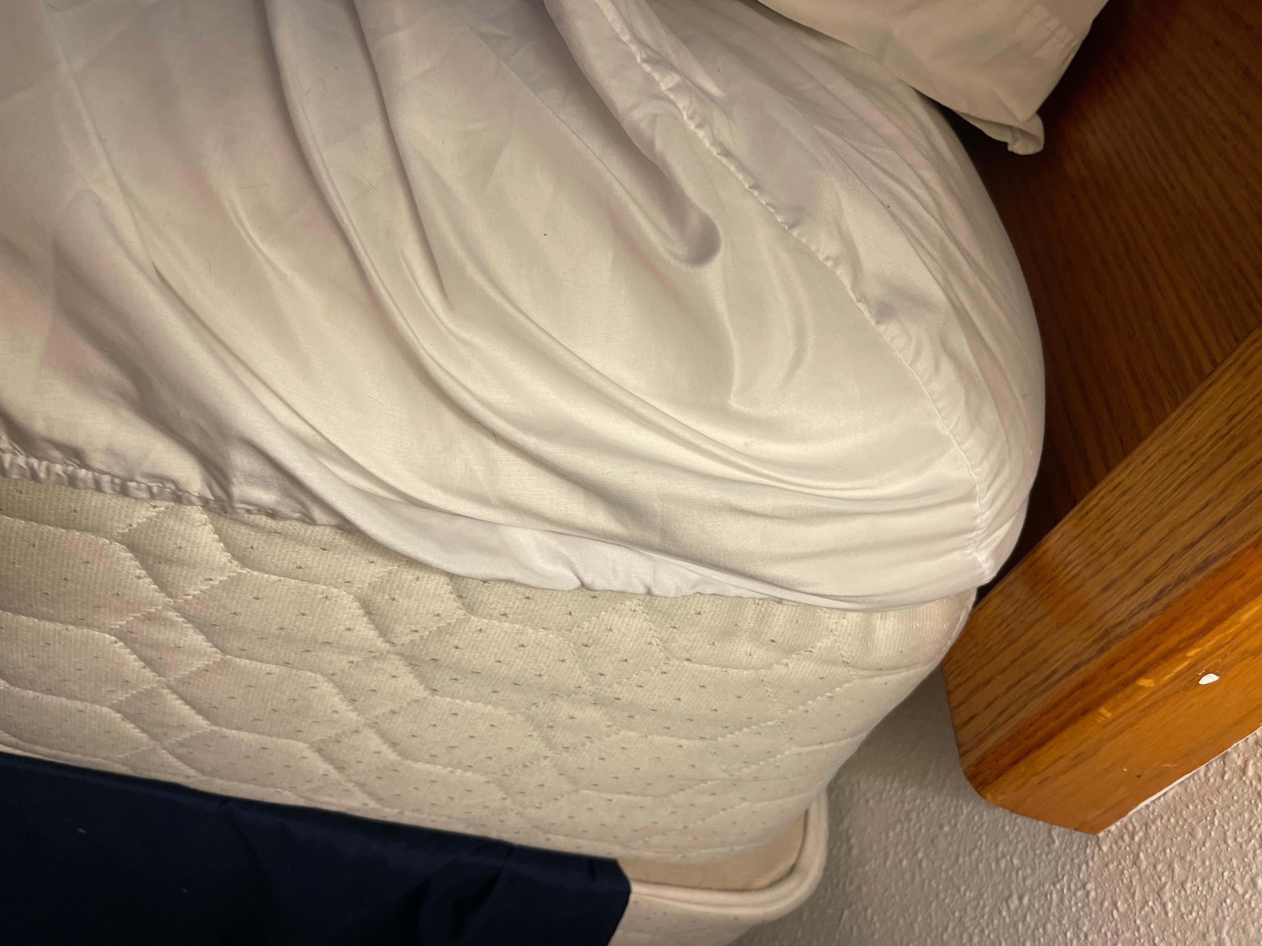 Sheet coming off the mattress
