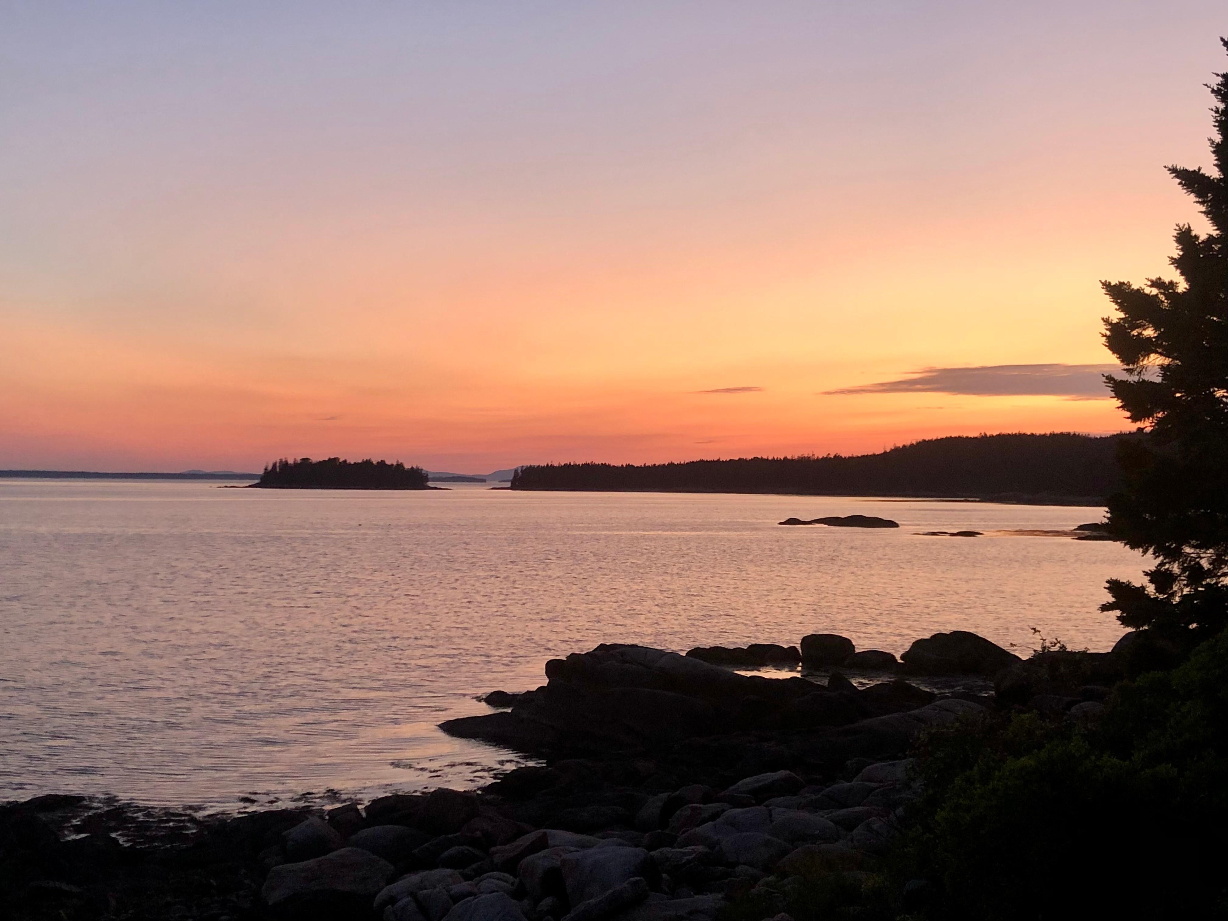 Sunset from the deck.