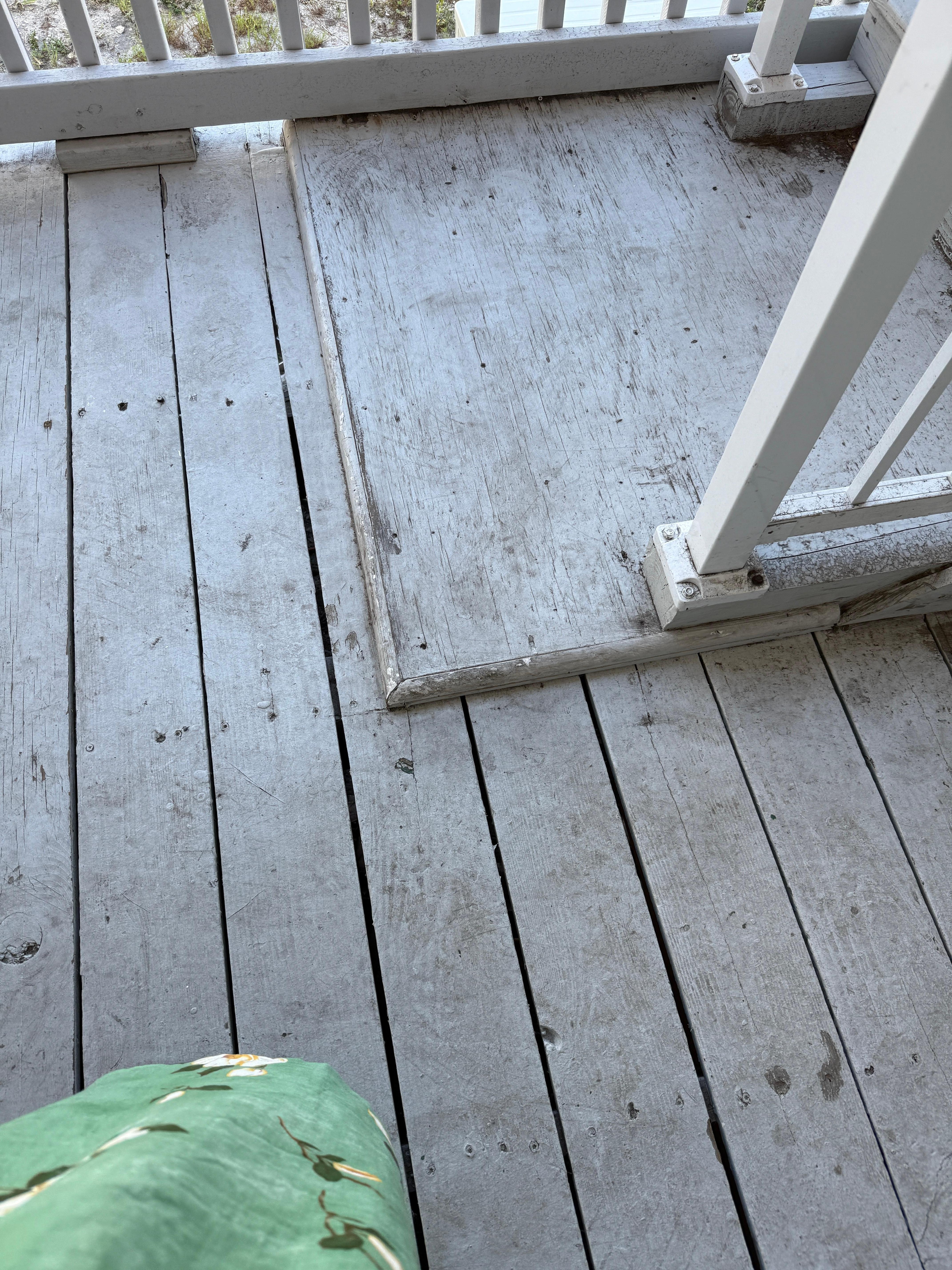 That small edge is NOT visible as you are coming down the stairs.  I broke my foot on it.