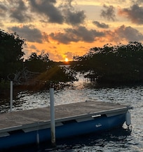 Beautiful sunrise from the dock