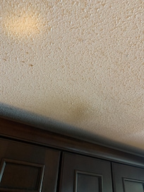 Ceiling above stove
