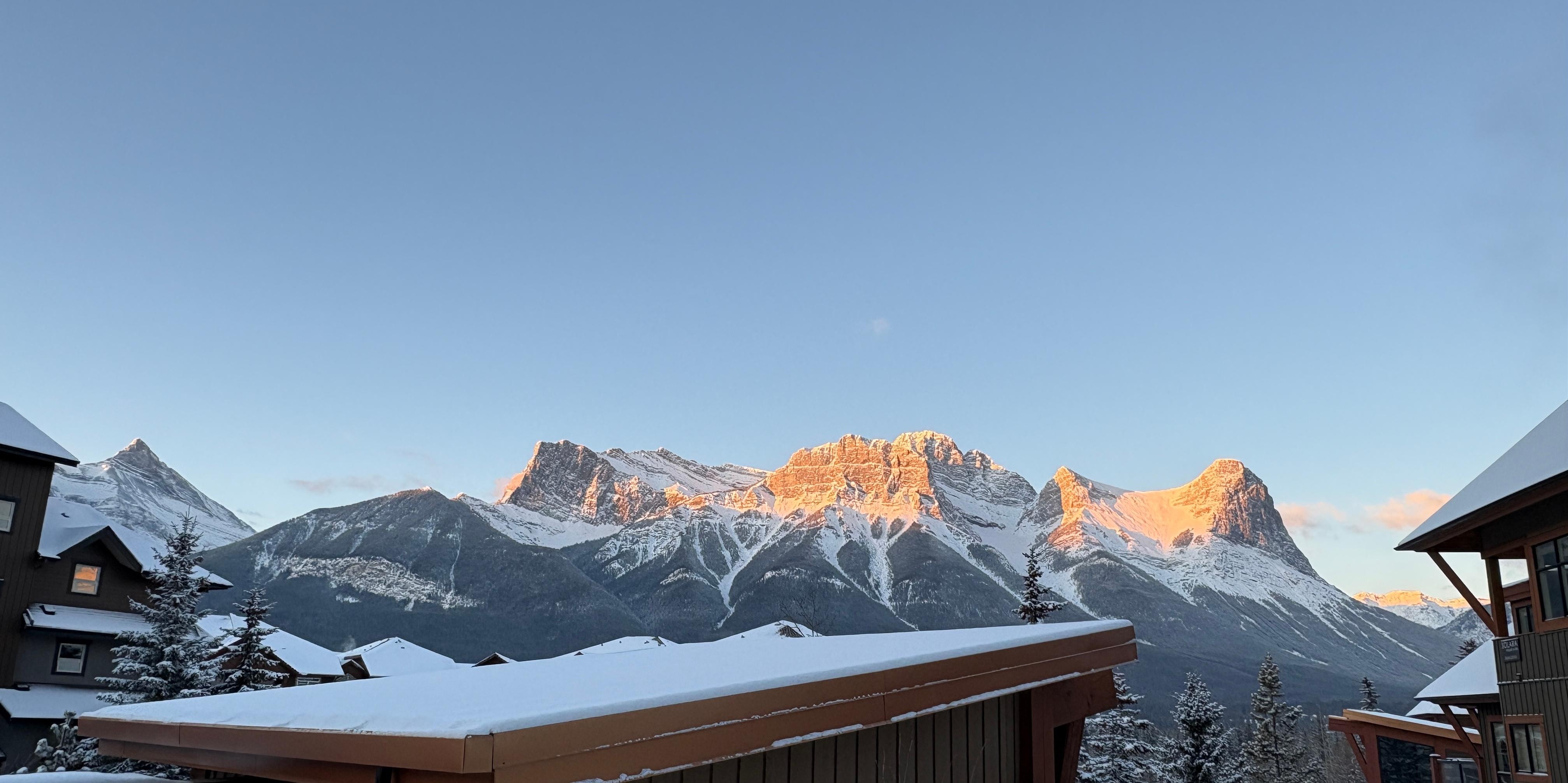 Day 9 view after snow.