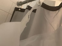 Broken shower curtain