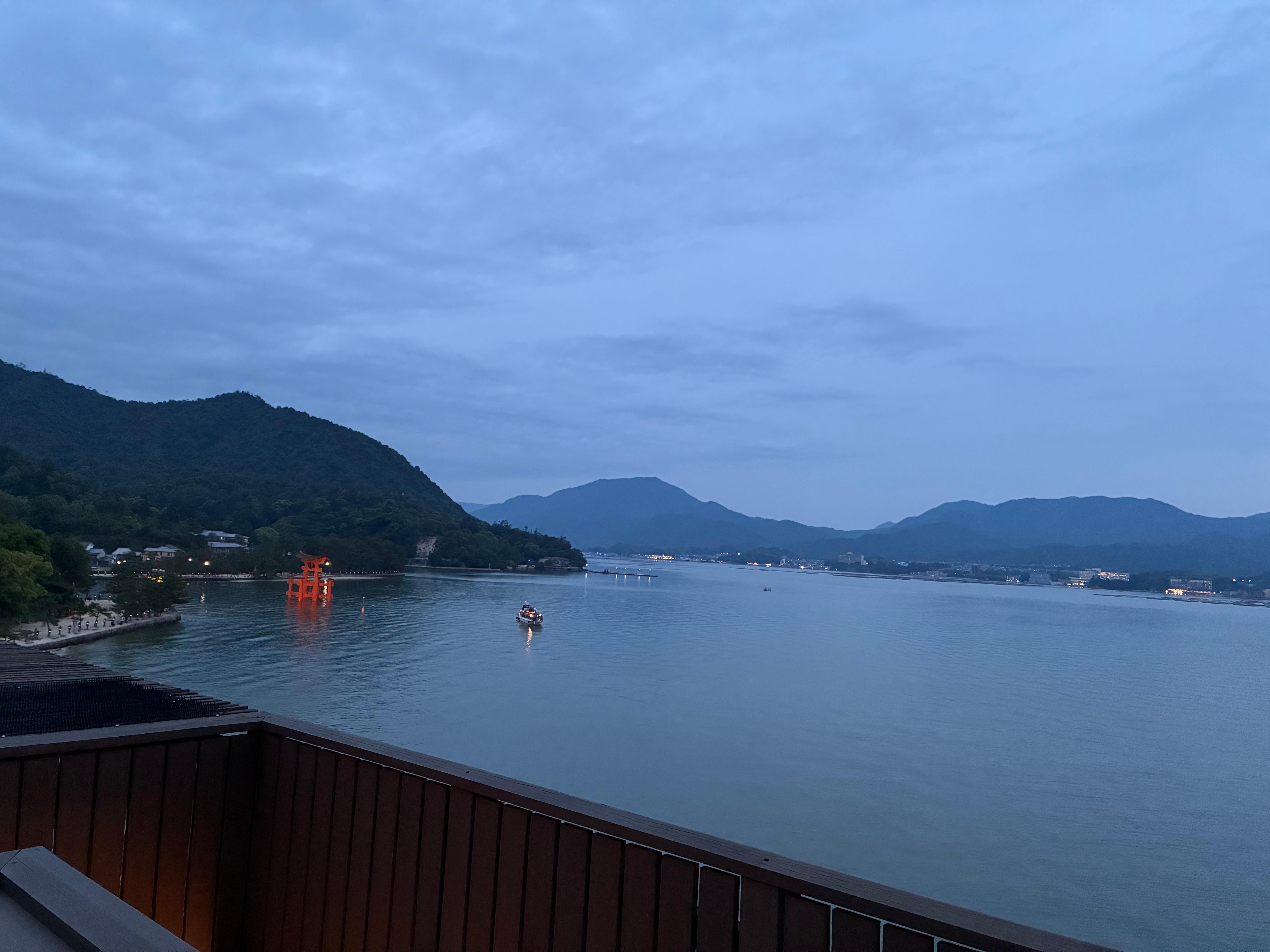 View from rooftop club lounge. 