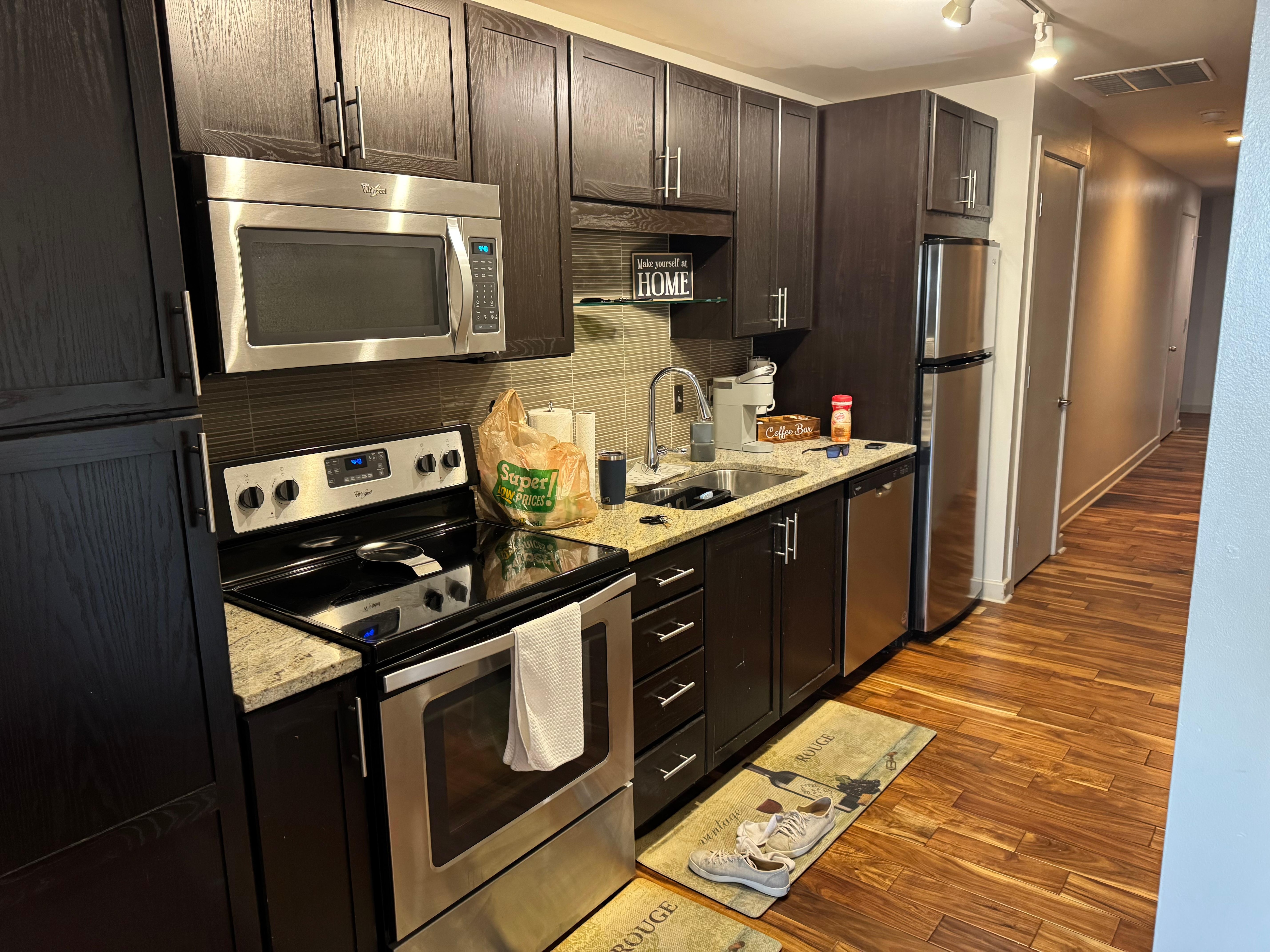 Kitchen full stocked with everything you need