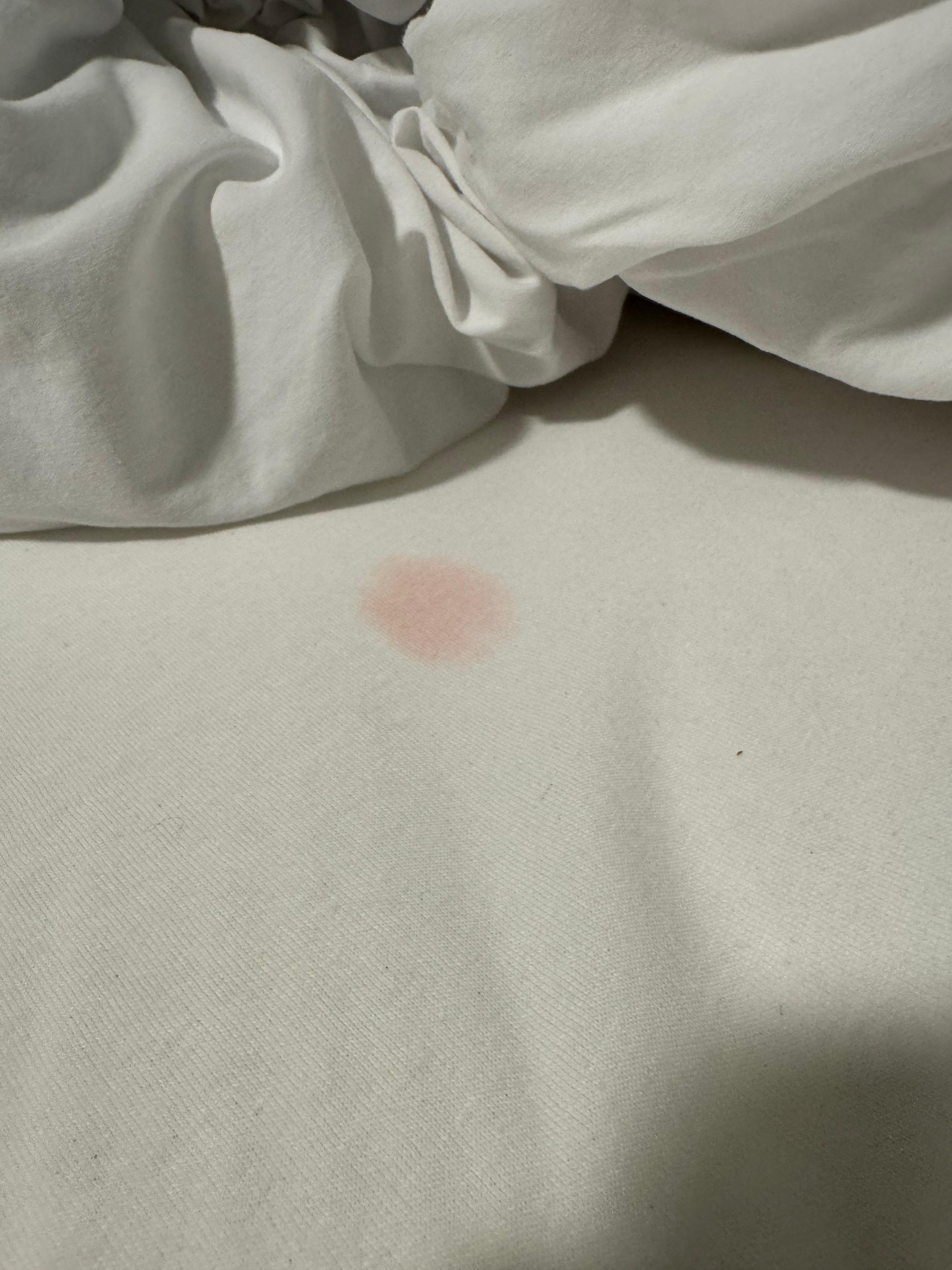Stain on the mattress pad