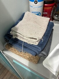Worn looking kitchen towels