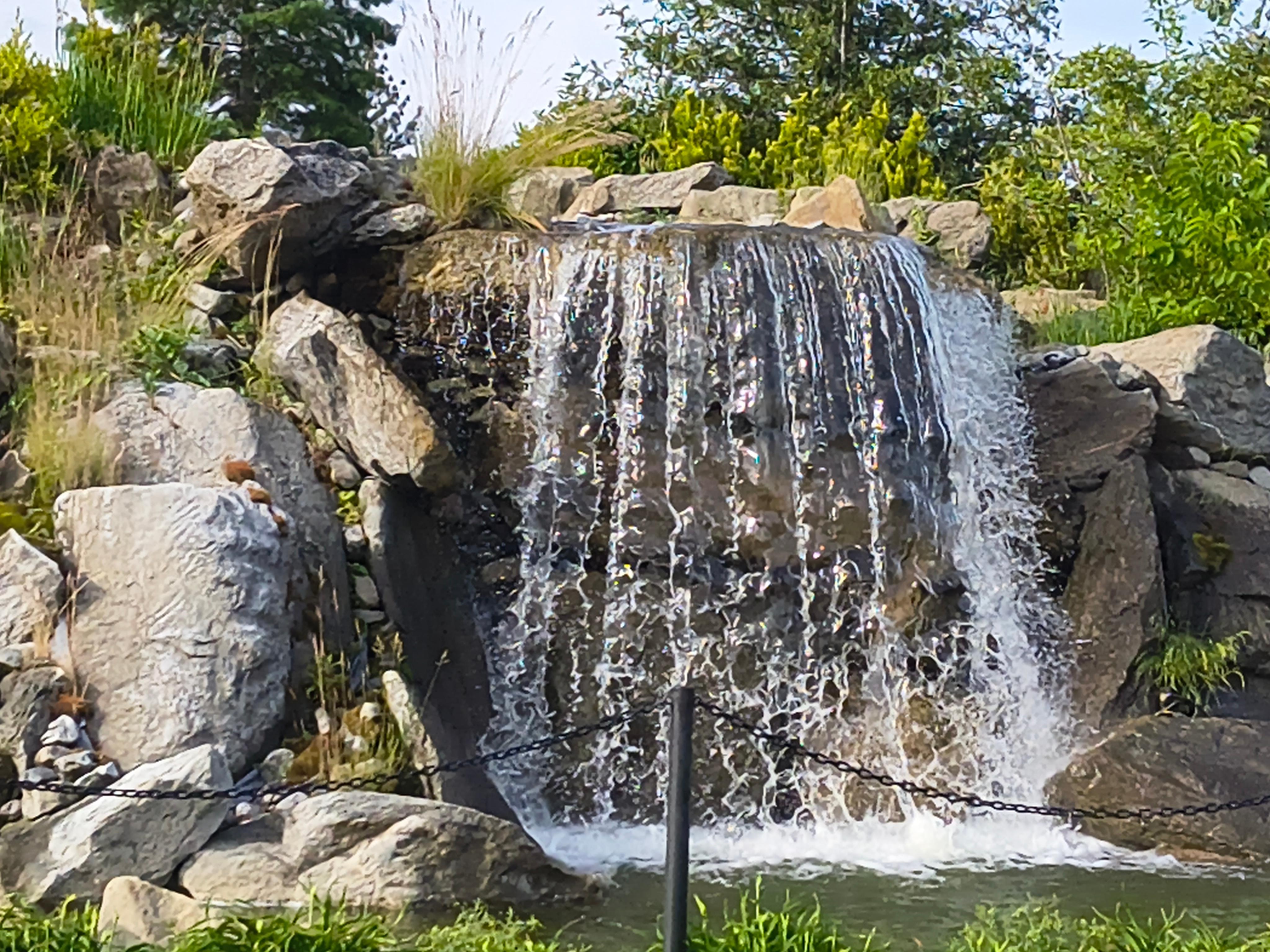 Waterfall Feature at the base of Tubb's Hill.