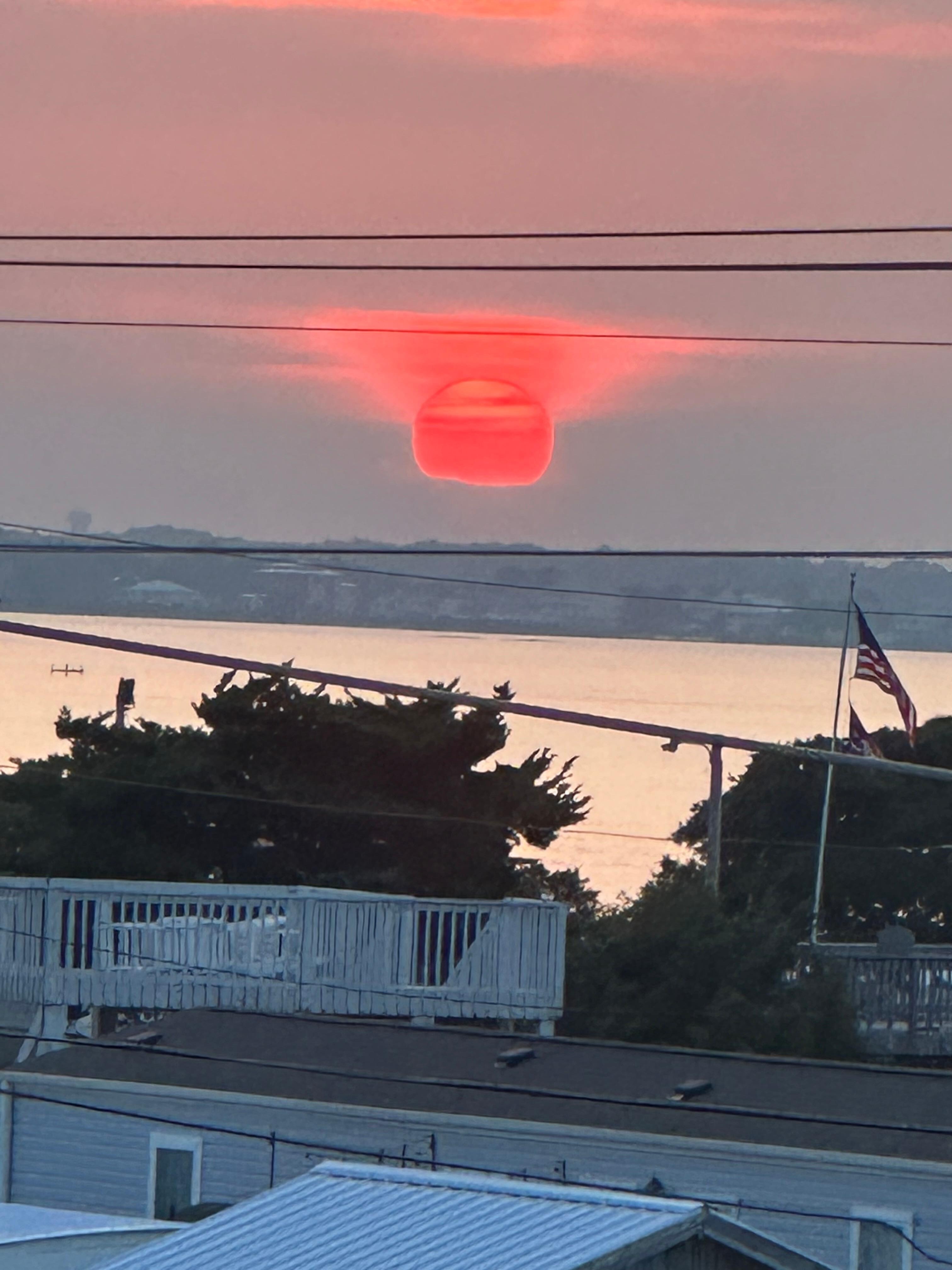 Sunset from 3rd floor deck