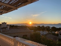 Sonnenuntergang von der Dachterasse