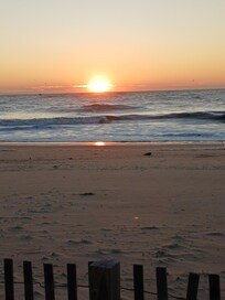 Sunrise right out the back door
