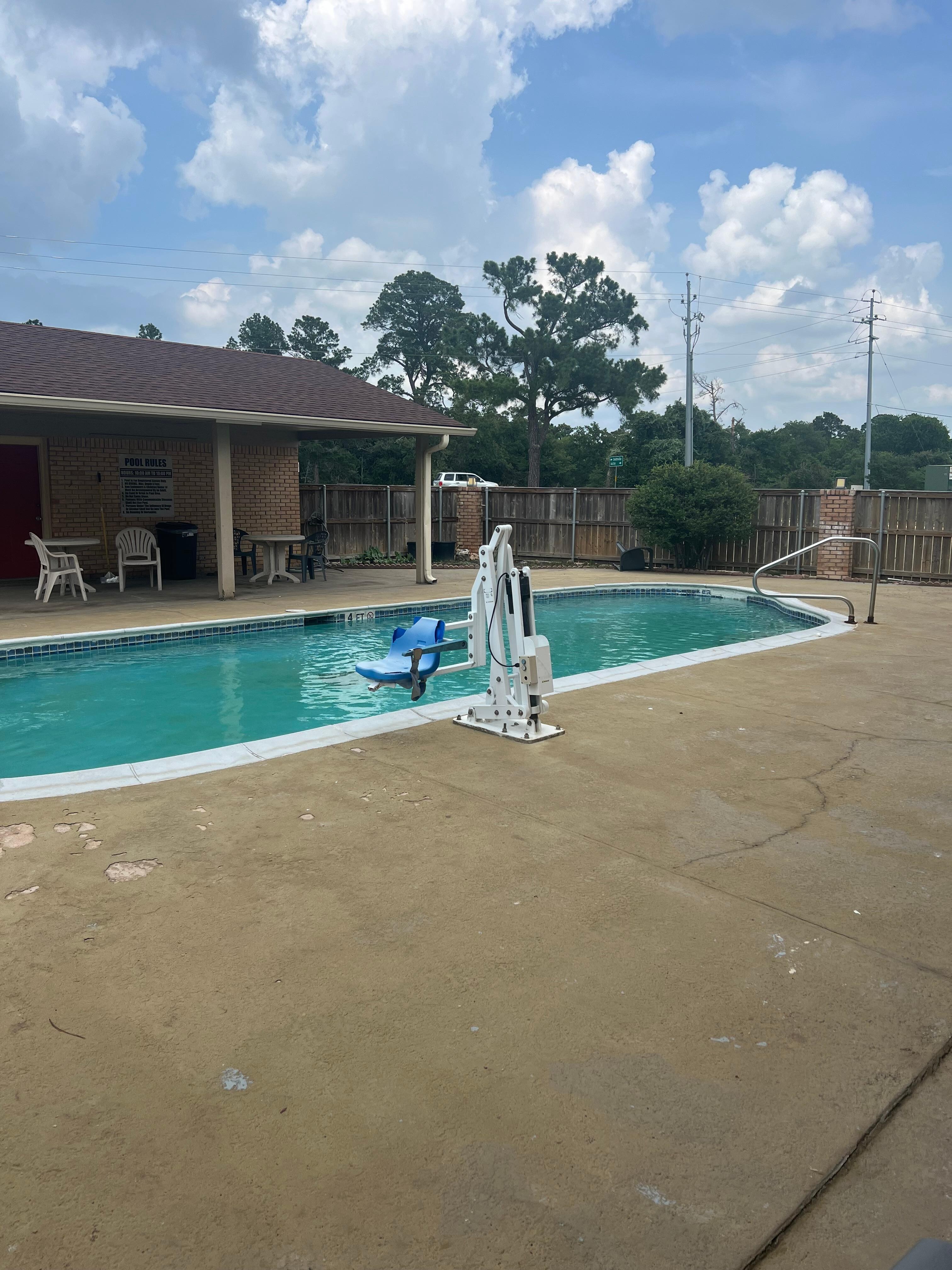 After surgery the pool was a great place to exercise 