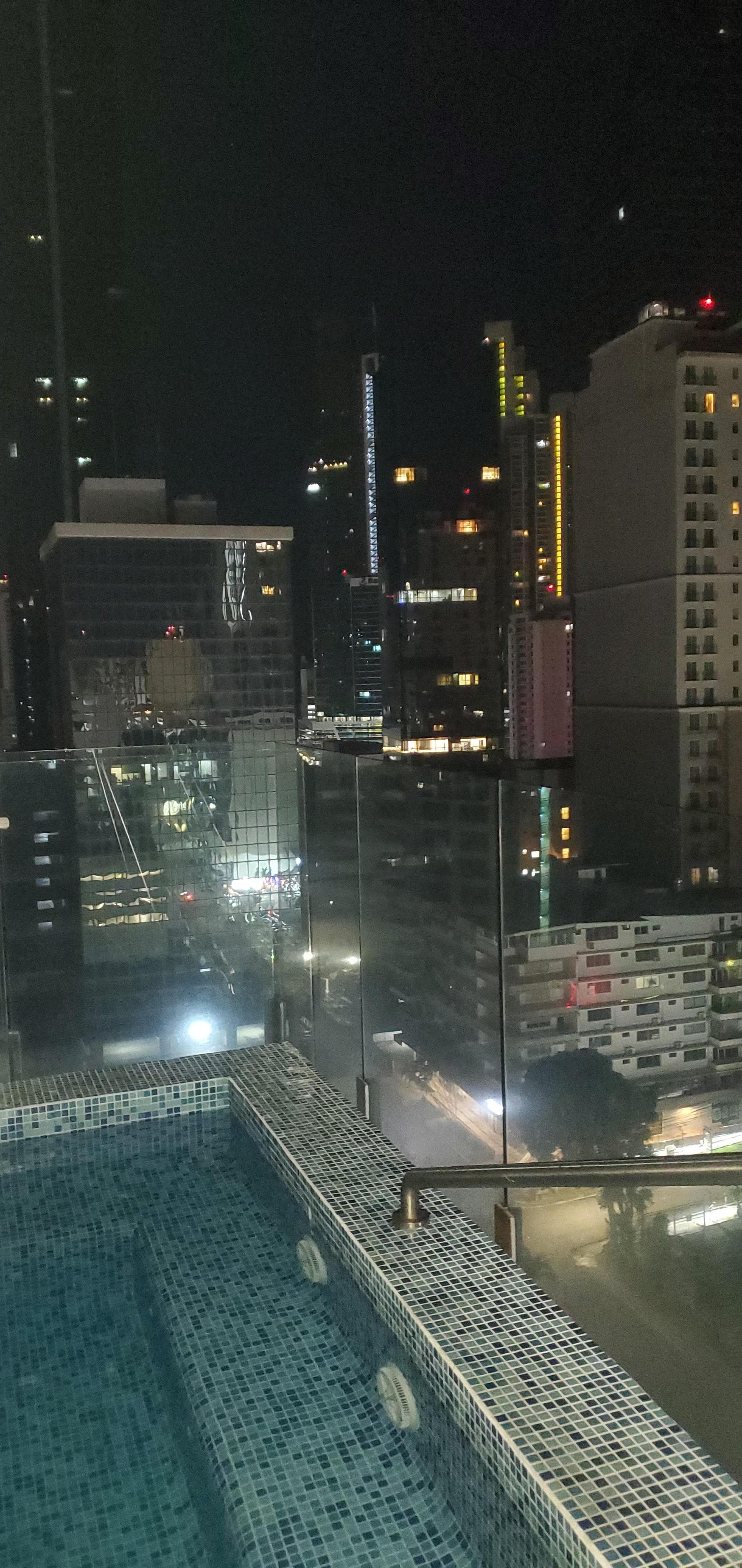 View from the roof entertainment area