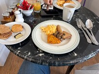 Tasty food - the scrambled eggs were very good!