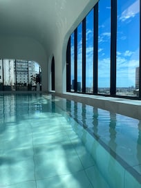 The swimming pool.