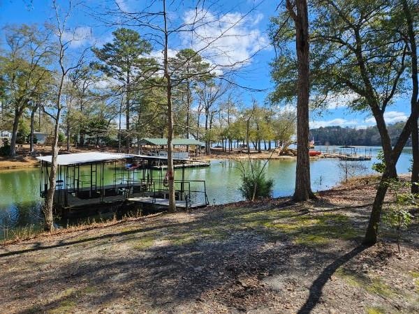 Private dock for fishing or docking a boat