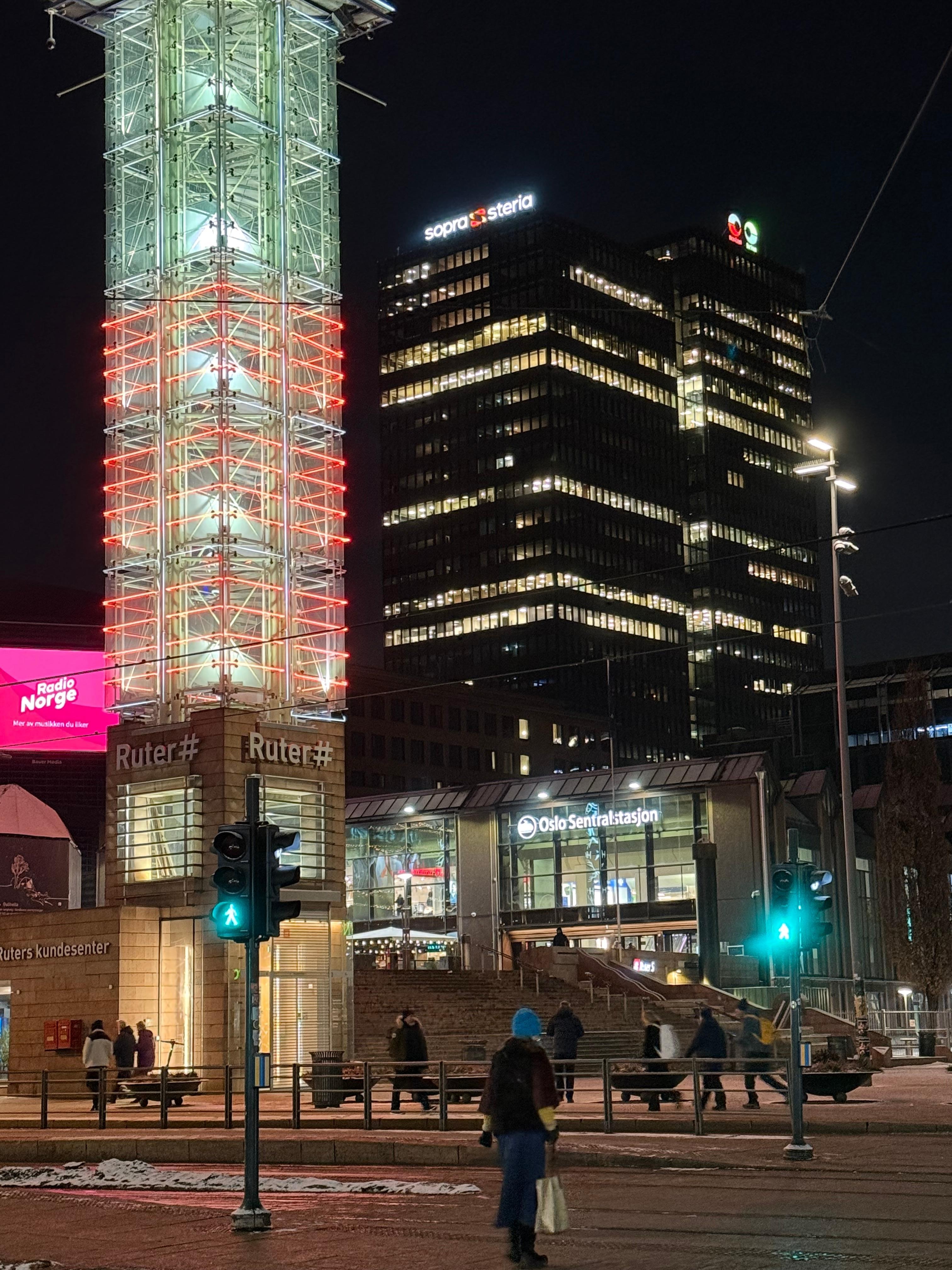 Central Station plaza across from hotel. Local tram and bus stops there too