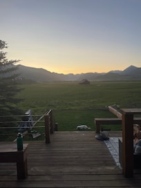 View from the back porch