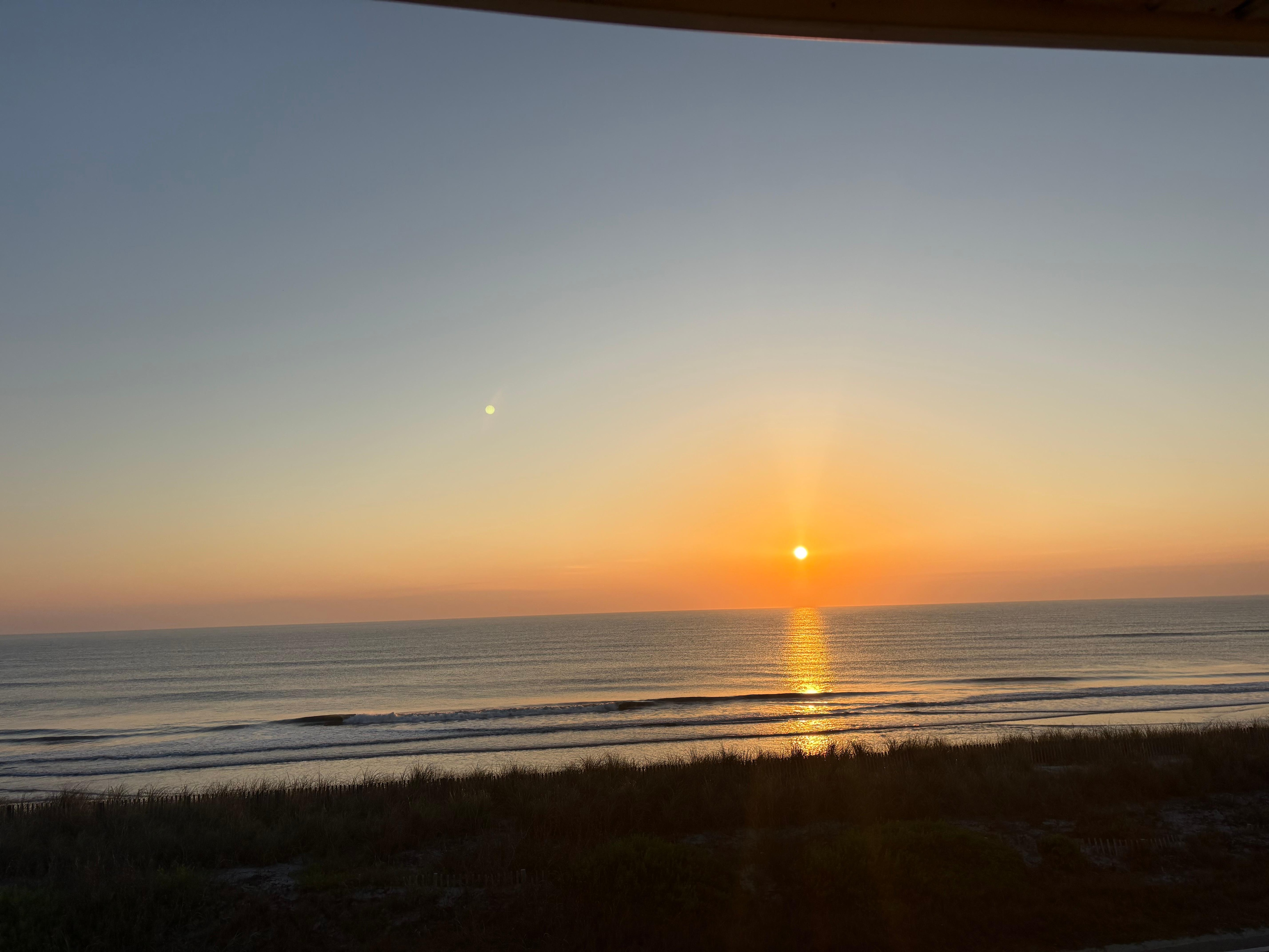 Sunrise from common balcony 