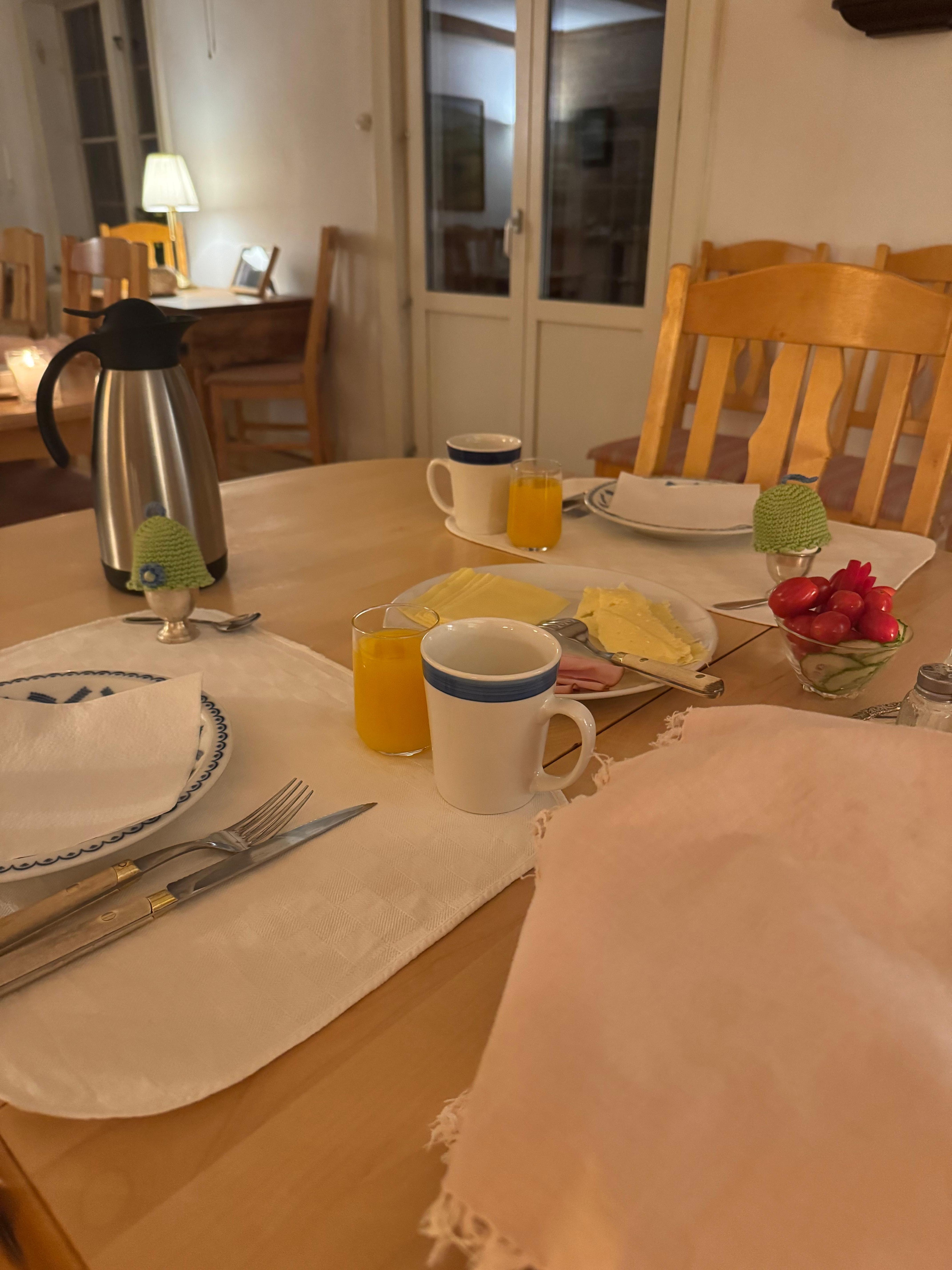 Nybakt bröd till frukost va så gott!