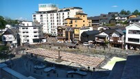 宿泊した部屋の窓からこんな光景が見られます。