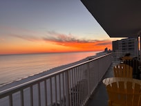 Sunset from the balcony.