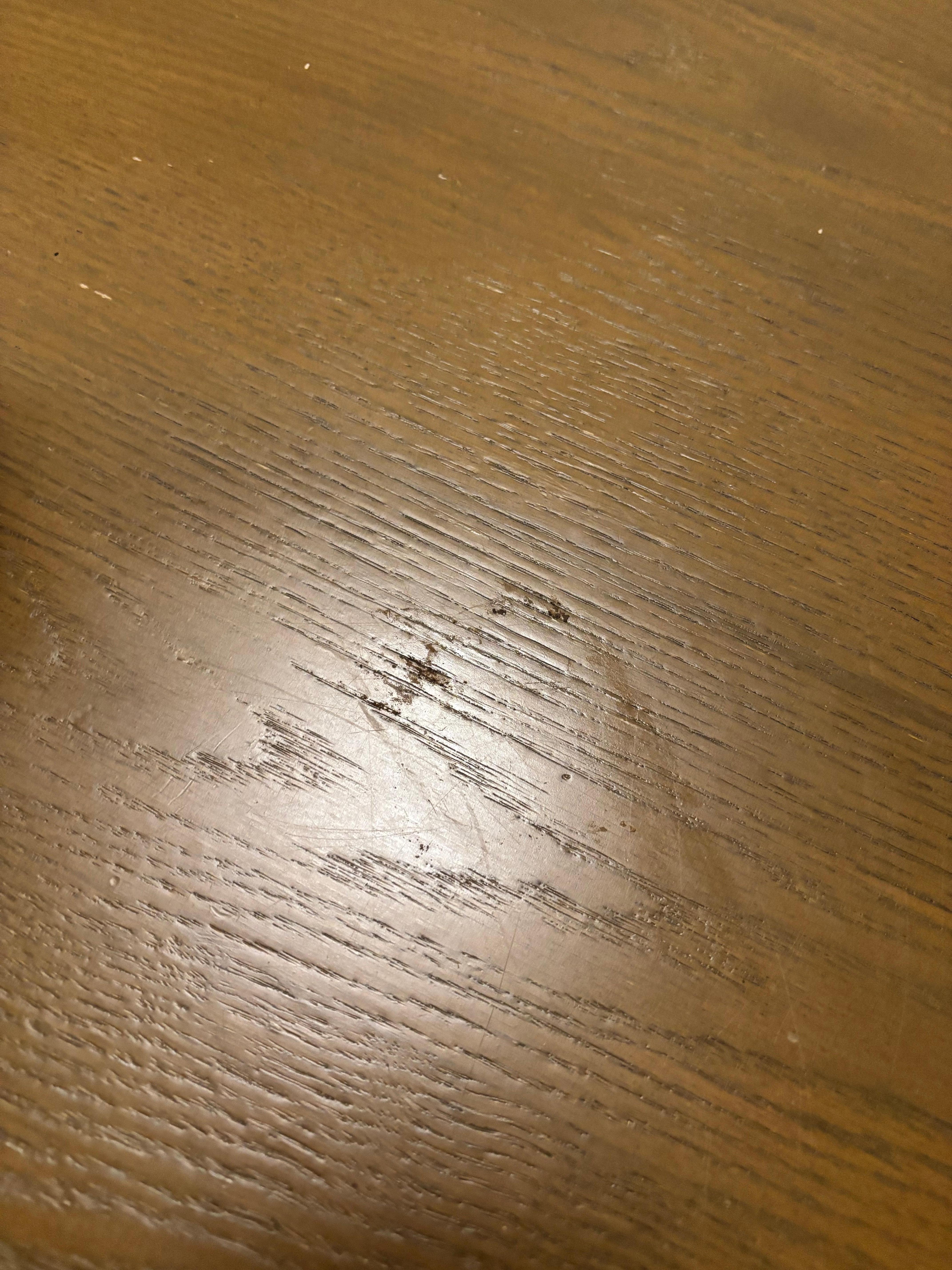 Dinning table not clean