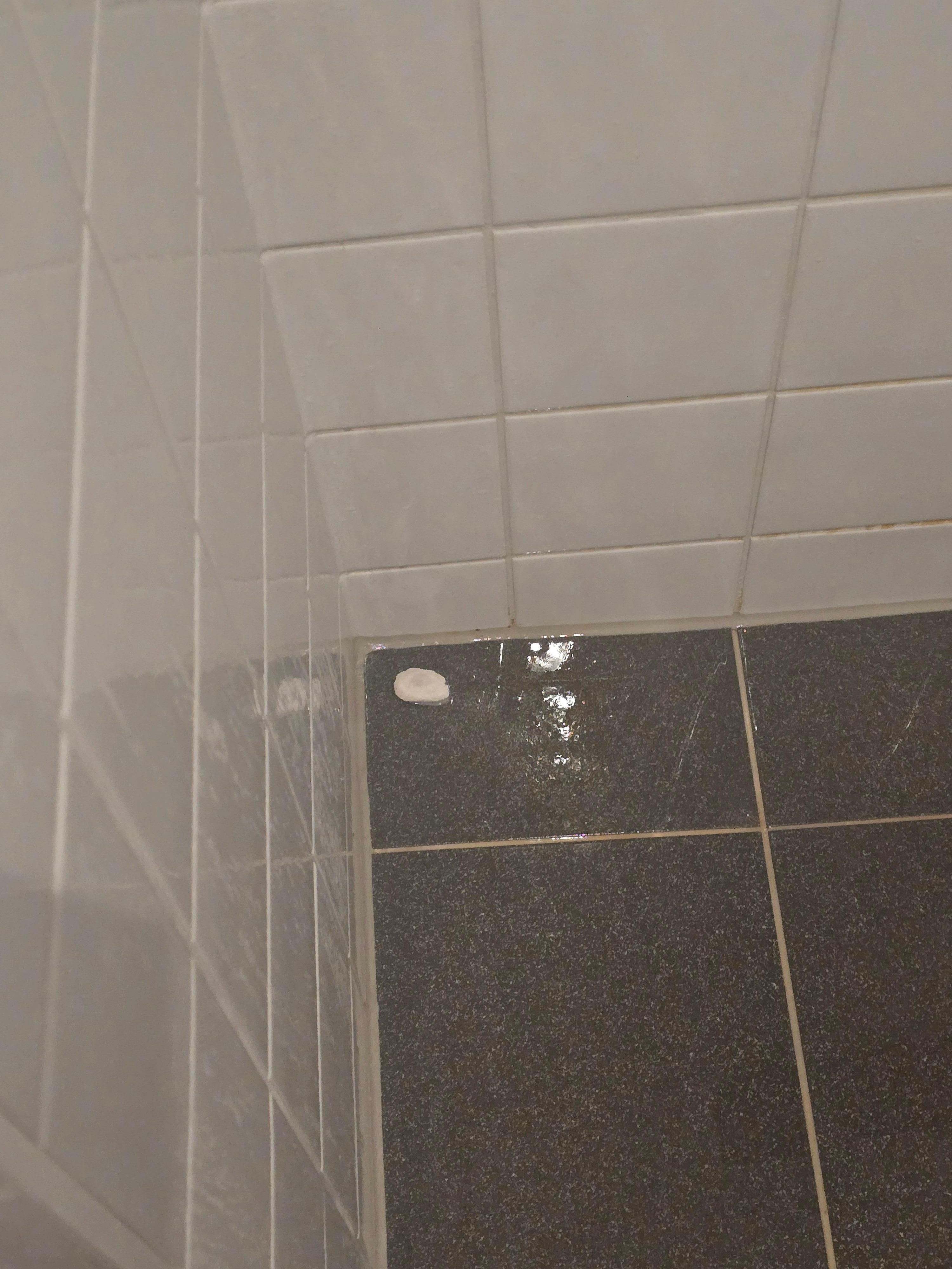 Etter at dusjen var rengjort.