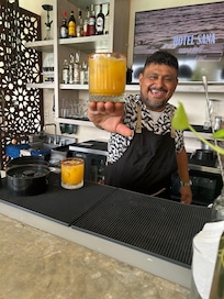 Passion fruit margaritas