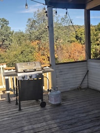 Worn out patio through out