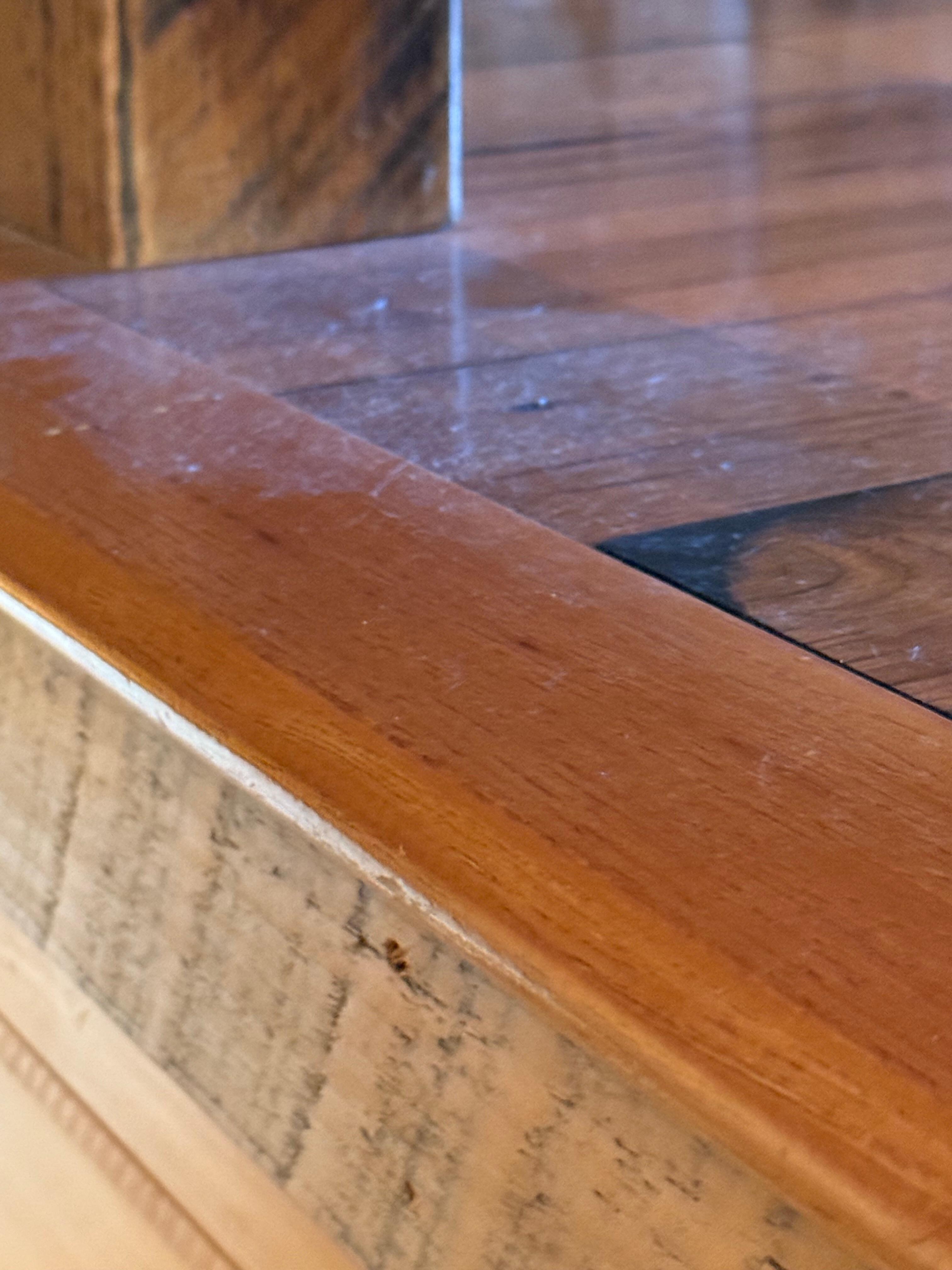 Heavy layer of dirt on floors