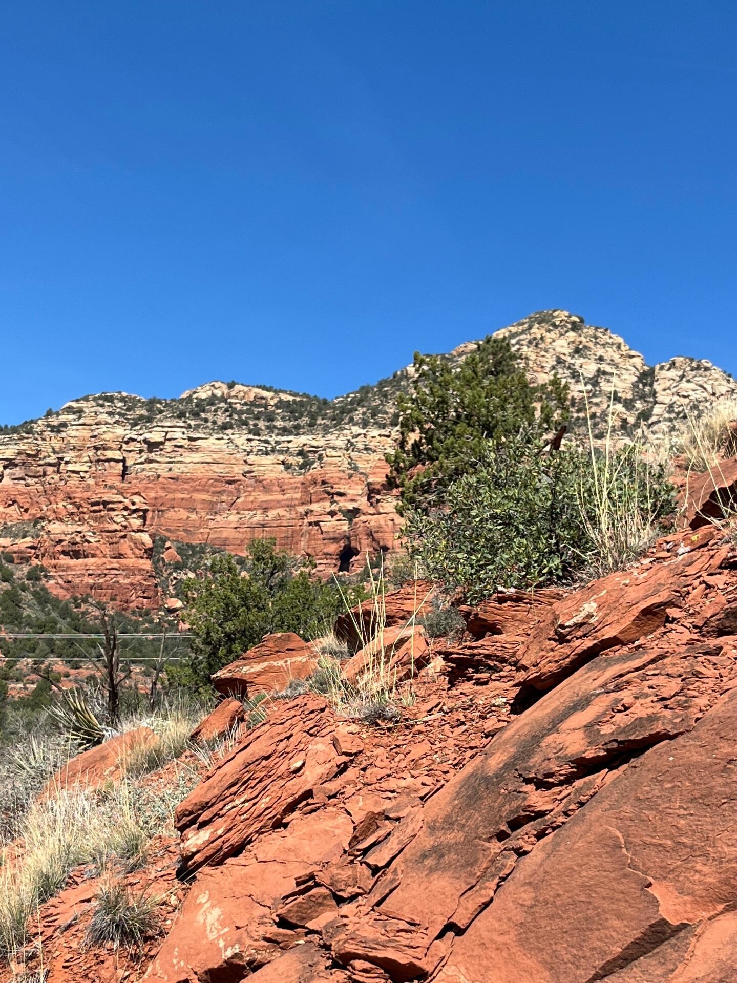 The trail from the neighborhood looking at Keyhole Cave