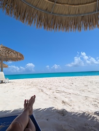 Beach at the villas