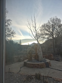 Beautiful sunset from front porch