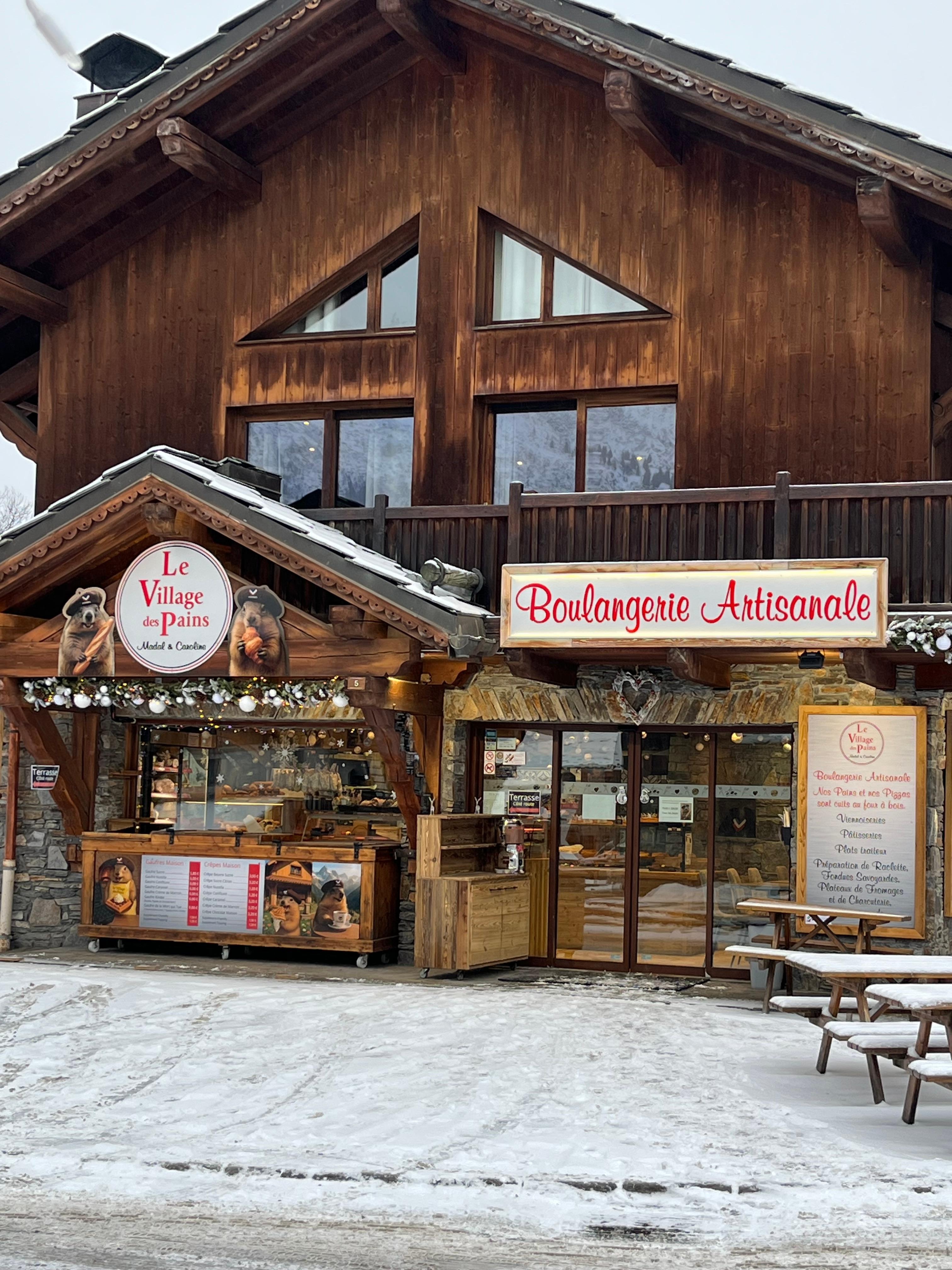 The bakery a short walk away. 