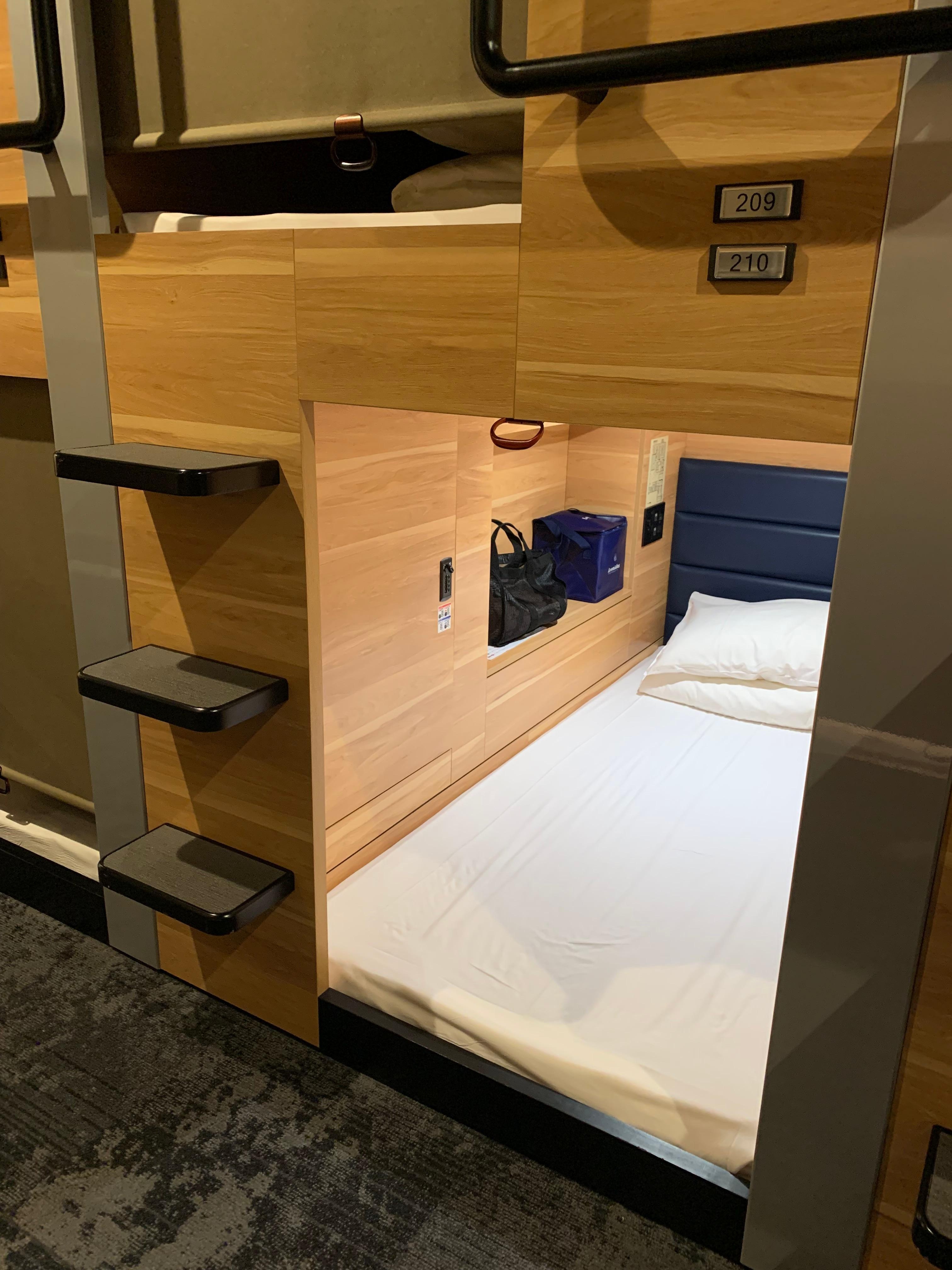 Comfortable bed area.