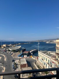 Ferry terminal from terrace.