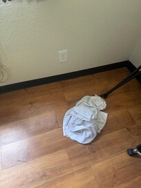 Pillow cases on the floor