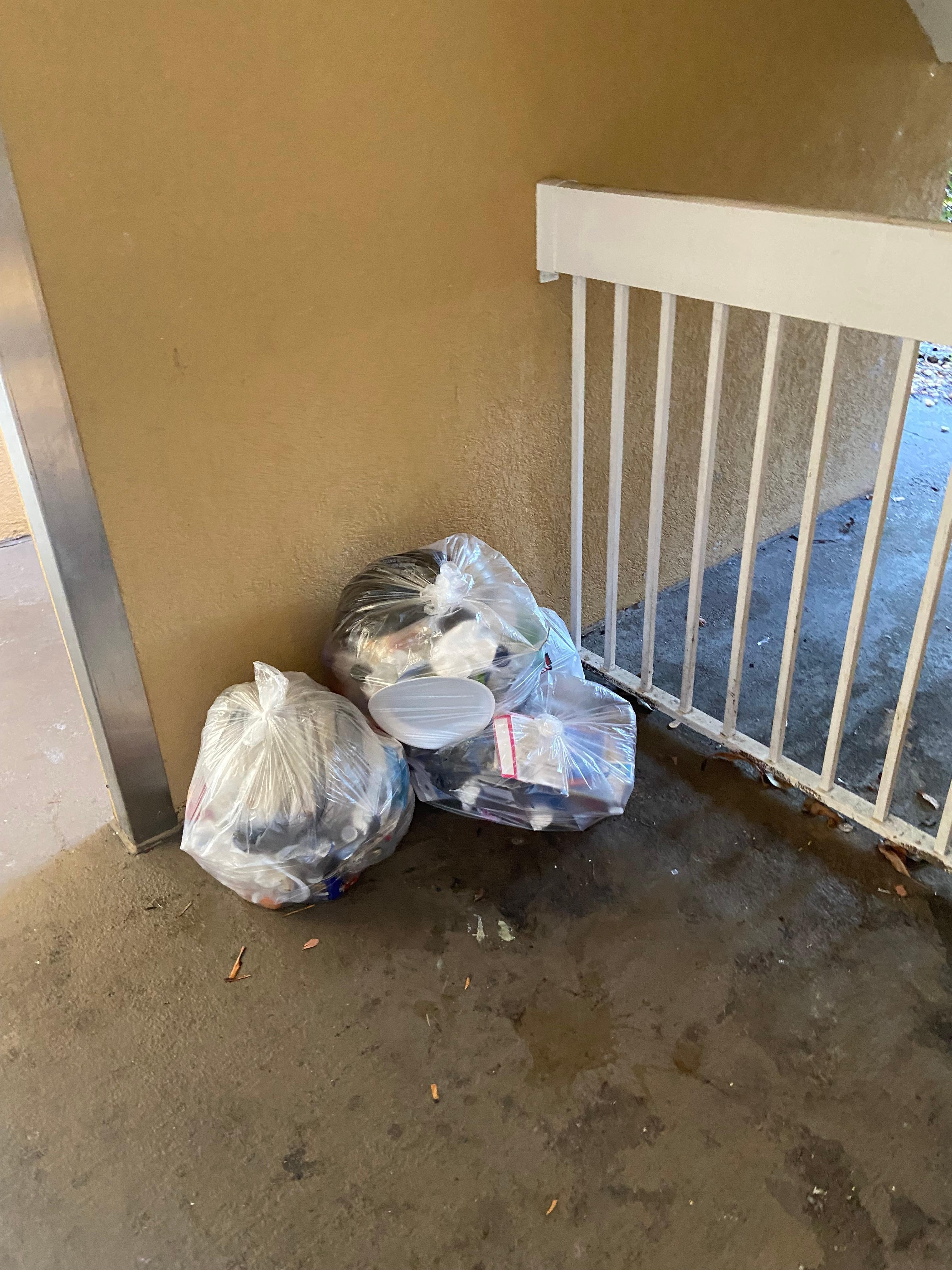 Garbage to pass daily