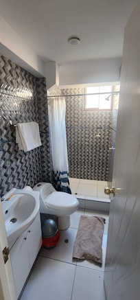 The private bathrooms are nice- good water pressure and hot water shower!