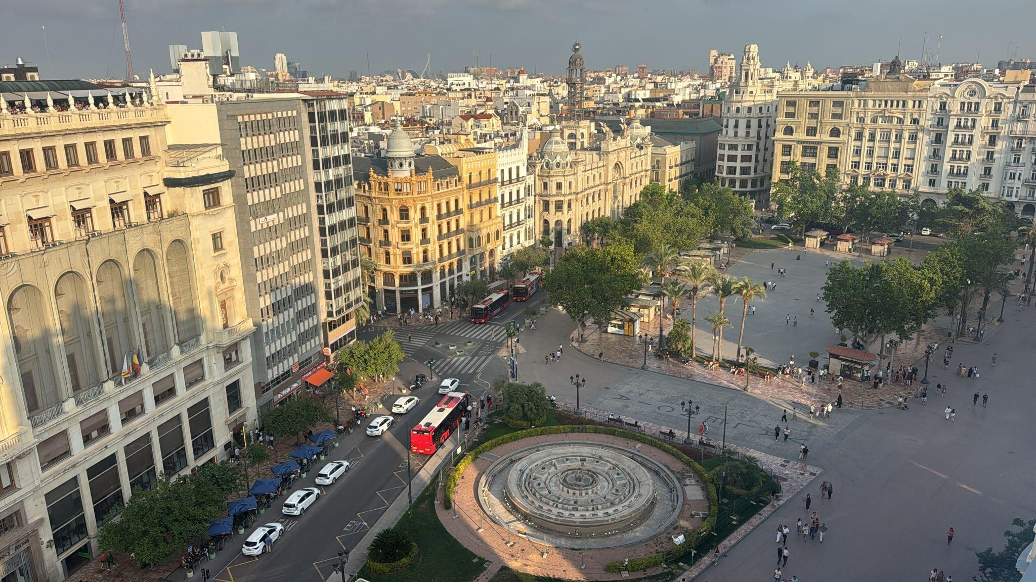 Views of Valencia from the roof terrace 