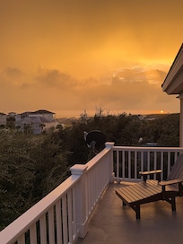 First night sunset from master balcony.