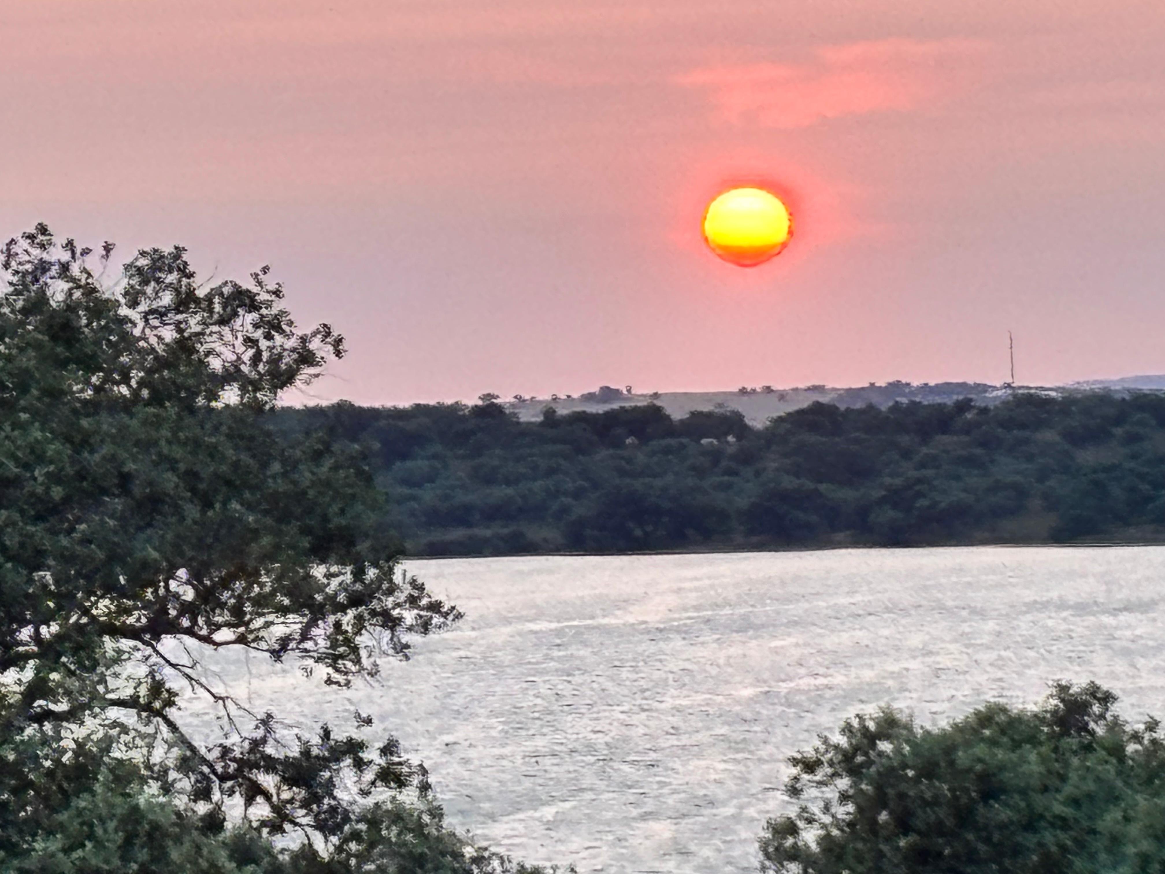 Couche de soleil vu du Restaurant 