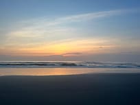 Sunrise was beautiful