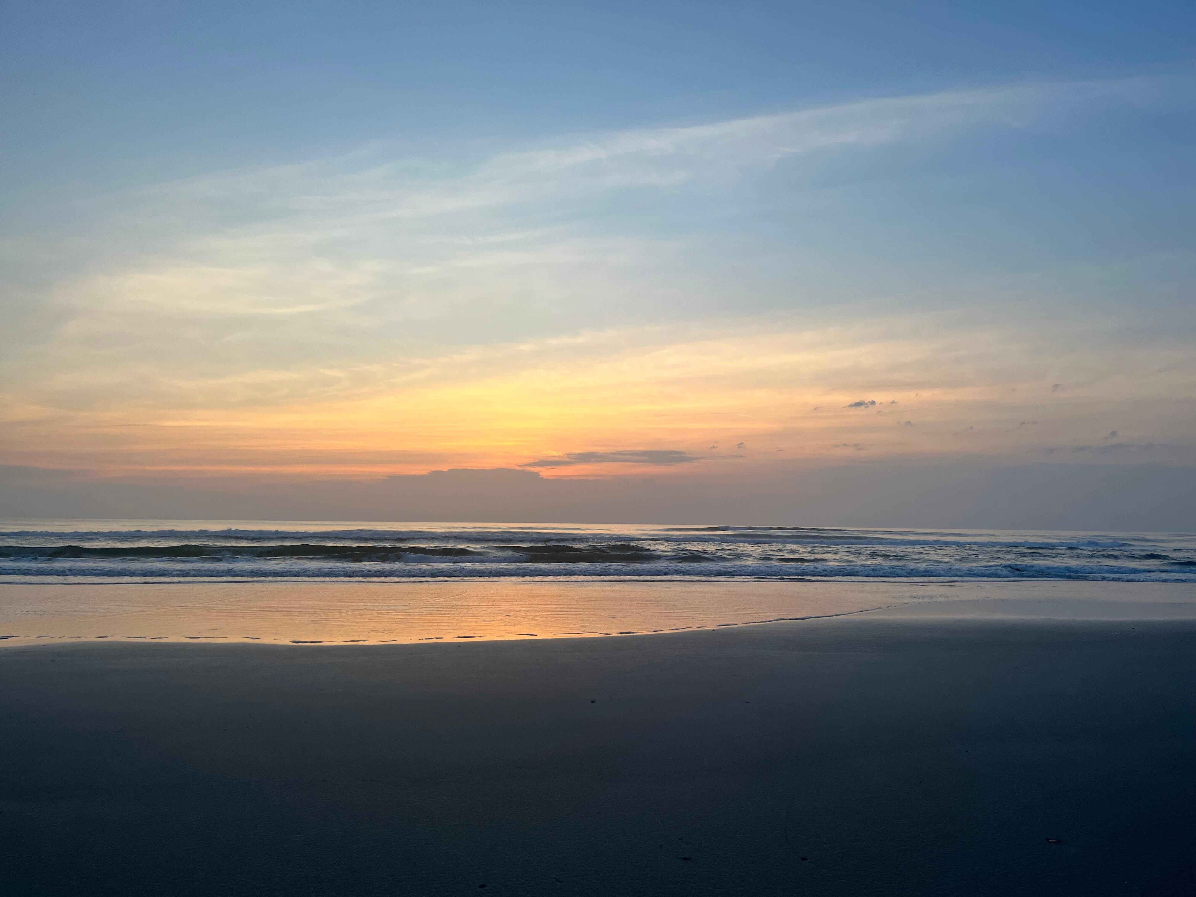 Sunrise was beautiful 