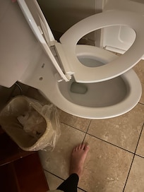 Broken toilet
