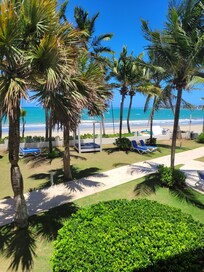 Looking out our balcony!