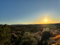 Sunrise seen from the deck.